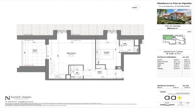 Ma-Cabane - Vente Appartement Dorlisheim, 45 m²