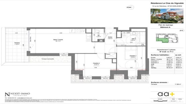 Ma-Cabane - Vente Appartement Dorlisheim, 65 m²