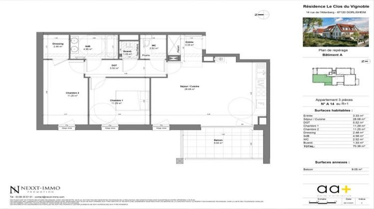 Ma-Cabane - Vente Appartement Dorlisheim, 70 m²