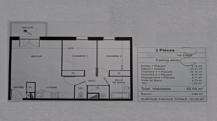 Ma-Cabane - Vente Appartement Douai, 55 m²