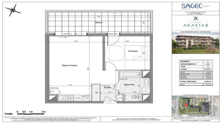 Ma-Cabane - Vente Appartement DOUVAINE, 45 m²