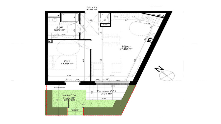 Ma-Cabane - Vente Appartement DOUVRES-LA-DELIVRANDE, 43 m²