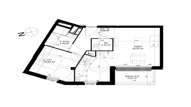 Ma-Cabane - Vente Appartement DOUVRES-LA-DELIVRANDE, 47 m²