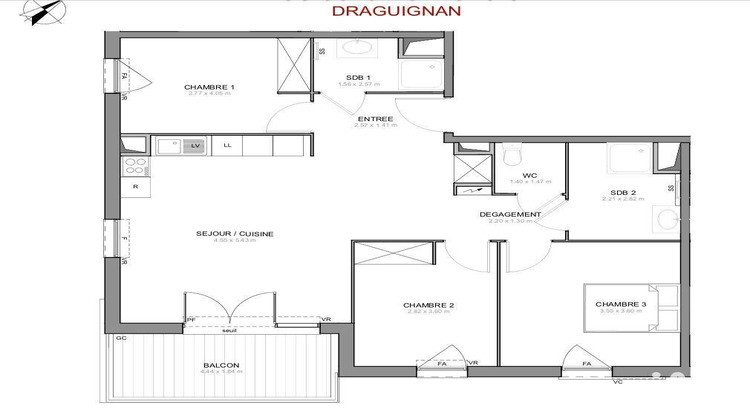 Ma-Cabane - Vente Appartement Draguignan, 82 m²