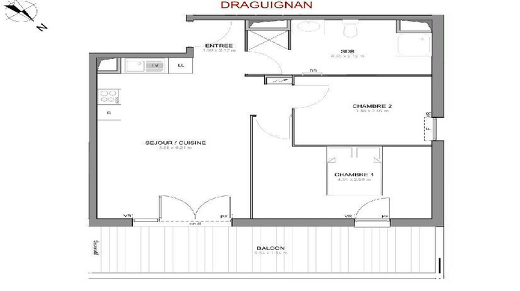 Ma-Cabane - Vente Appartement Draguignan, 59 m²