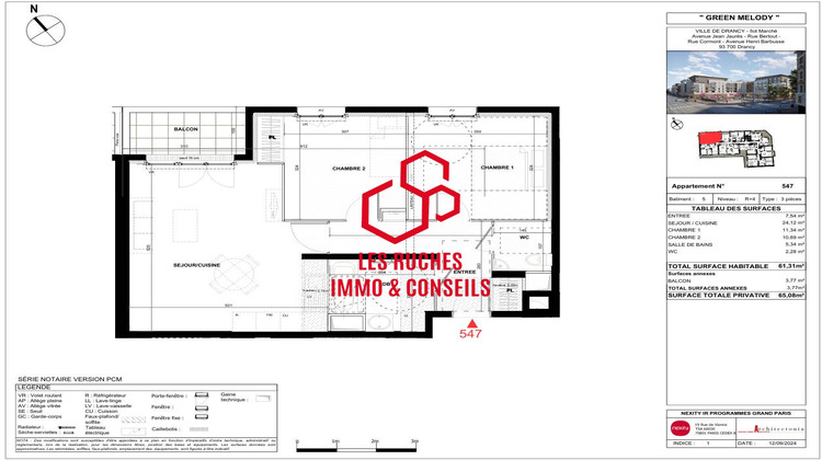 Ma-Cabane - Vente Appartement Drancy, 61 m²