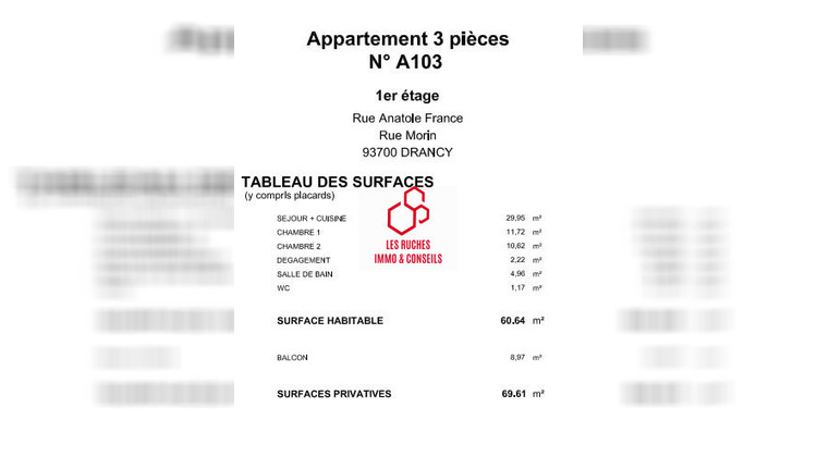 Ma-Cabane - Vente Appartement Drancy, 60 m²