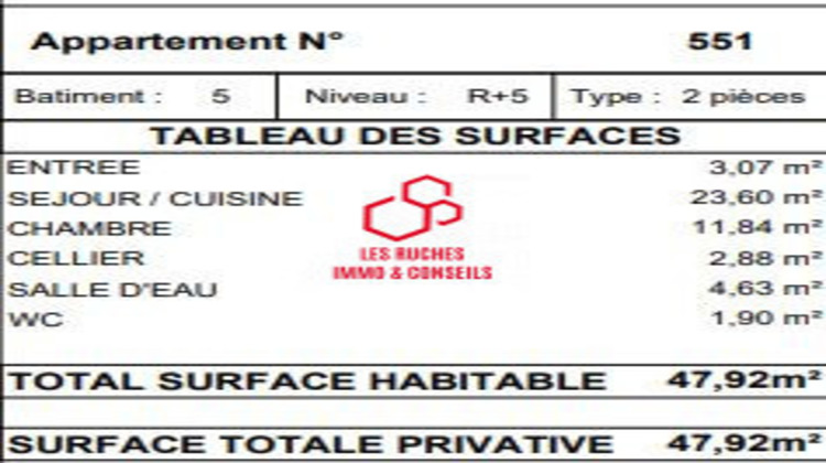 Ma-Cabane - Vente Appartement Drancy, 47 m²