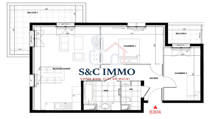 Ma-Cabane - Vente Appartement Drancy, 60 m²
