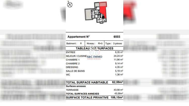 Ma-Cabane - Vente Appartement Drancy, 62 m²