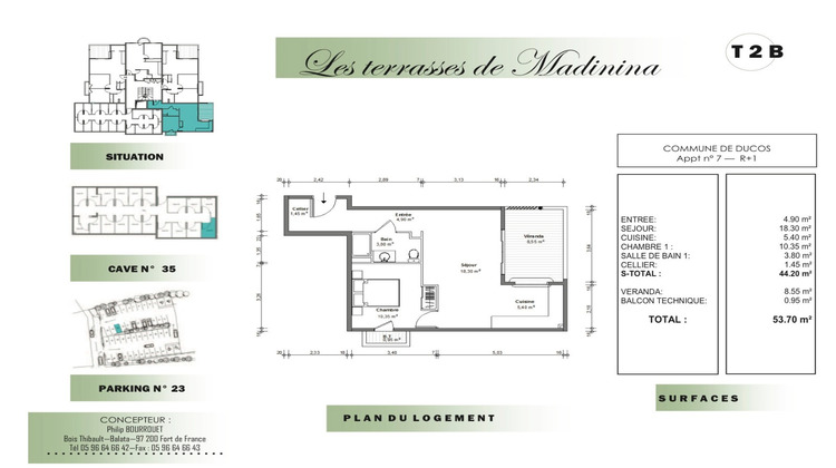 Ma-Cabane - Vente Appartement Ducos, 44 m²
