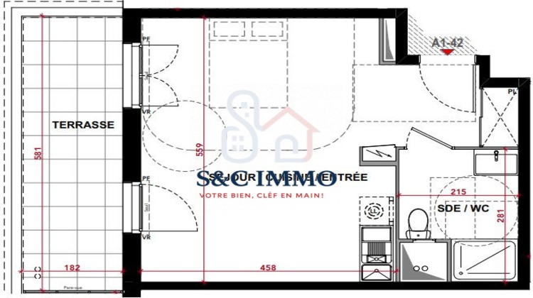 Ma-Cabane - Vente Appartement Dugny, 33 m²