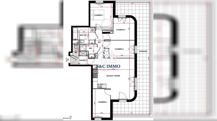Ma-Cabane - Vente Appartement Dugny, 88 m²
