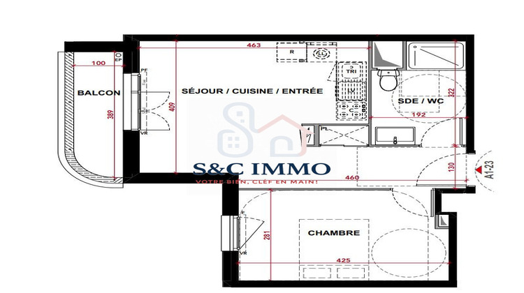 Ma-Cabane - Vente Appartement Dugny, 39 m²