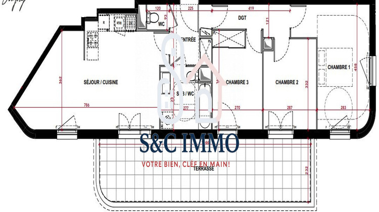 Ma-Cabane - Vente Appartement Dugny-sur-Meuse, 76 m²