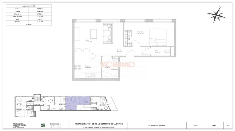 Ma-Cabane - Vente Appartement Dunkerque, 43 m²