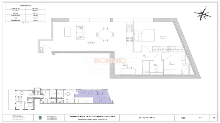 Ma-Cabane - Vente Appartement Dunkerque, 62 m²