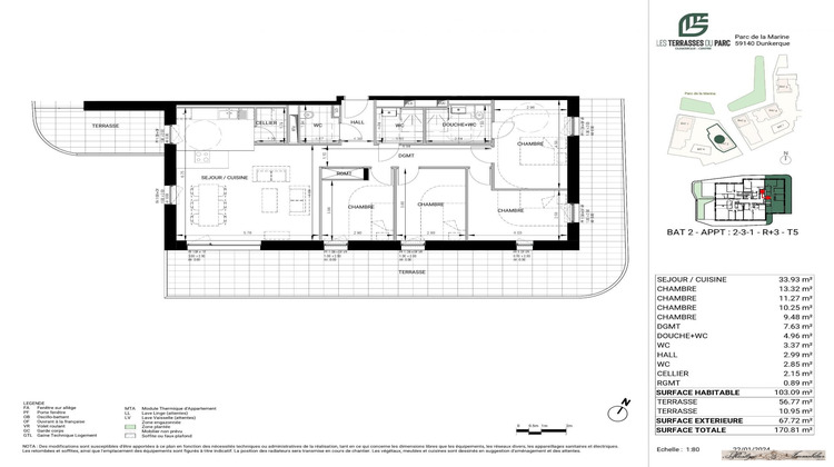 Ma-Cabane - Vente Appartement Dunkerque, 103 m²