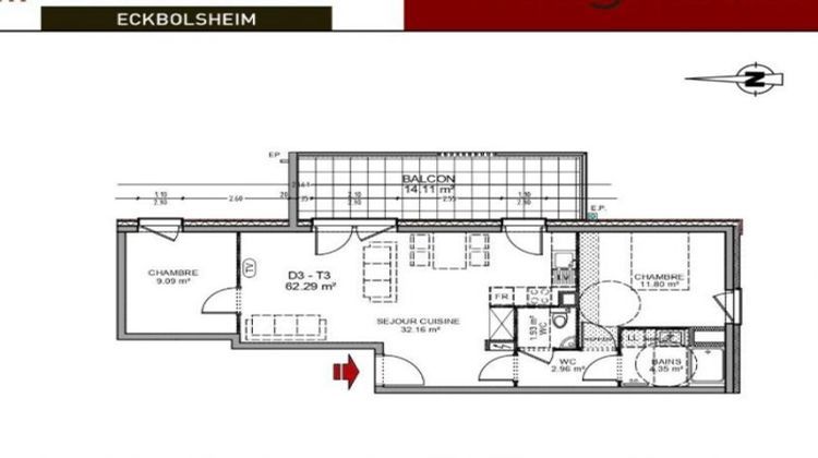 Ma-Cabane - Vente Appartement Eckbolsheim, 62 m²