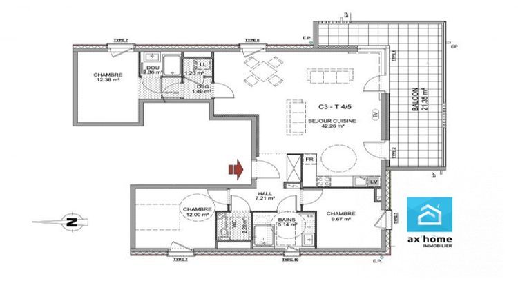 Ma-Cabane - Vente Appartement Eckbolsheim, 97 m²