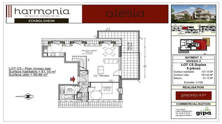 Ma-Cabane - Vente Appartement Eckbolsheim, 107 m²