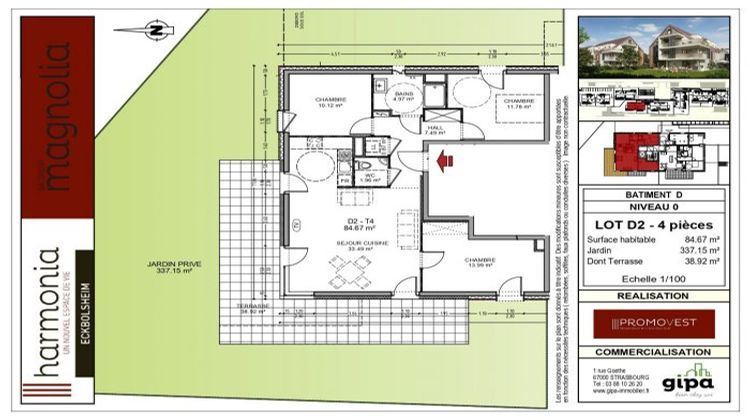 Ma-Cabane - Vente Appartement Eckbolsheim, 85 m²