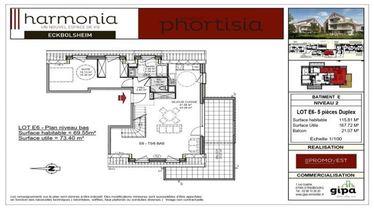 Ma-Cabane - Vente Appartement Eckbolsheim, 62 m²