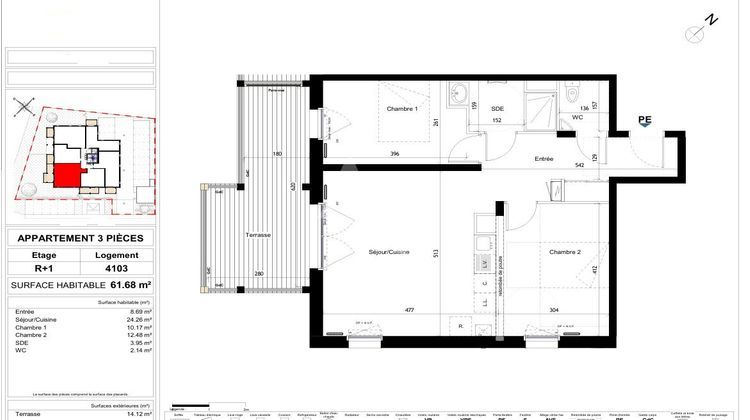 Ma-Cabane - Vente Appartement ECOUFLANT, 61 m²