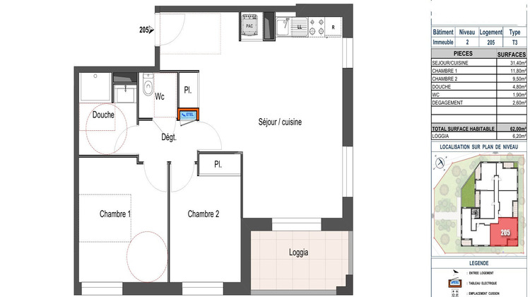 Ma-Cabane - Vente Appartement ECOUFLANT, 62 m²