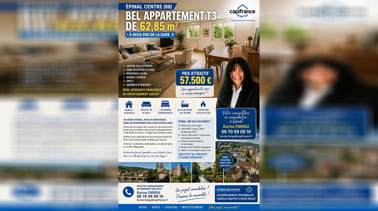 Ma-Cabane - Vente Appartement EPINAL, 63 m²
