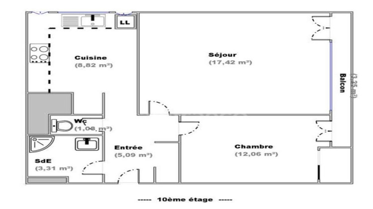 Ma-Cabane - Vente Appartement EPINAY SOUS SENART, 49 m²