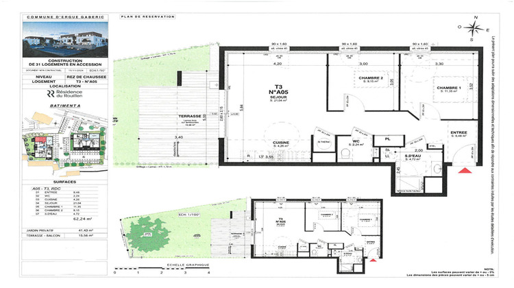 Ma-Cabane - Vente Appartement ERGUE-GABERIC, 62 m²