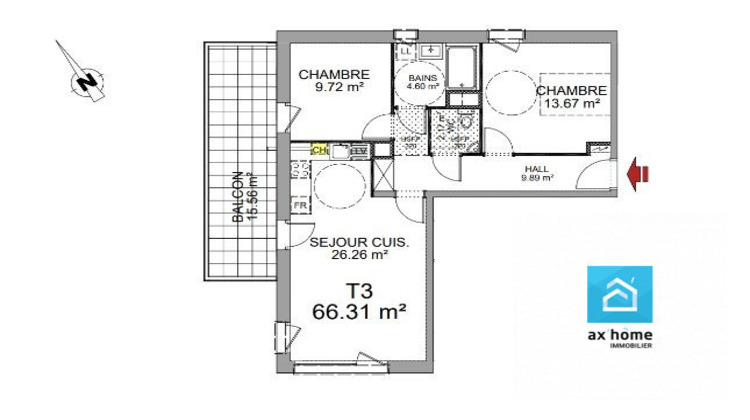 Ma-Cabane - Vente Appartement Ernolsheim-Bruche, 66 m²