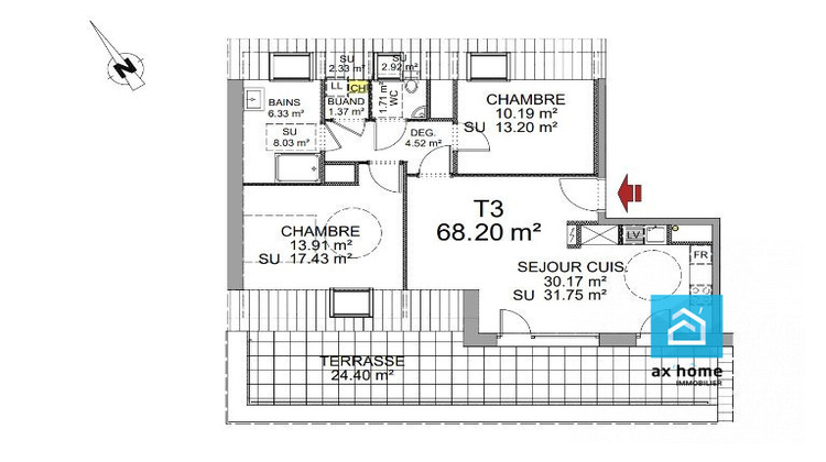 Ma-Cabane - Vente Appartement Ernolsheim-Bruche, 68 m²