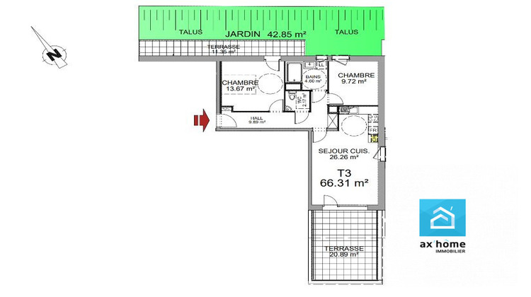 Ma-Cabane - Vente Appartement Ernolsheim-Bruche, 66 m²