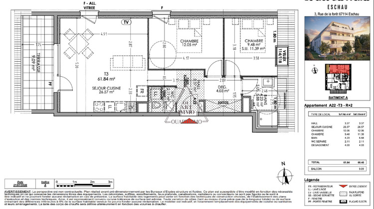 Ma-Cabane - Vente Appartement Eschau, 61 m²