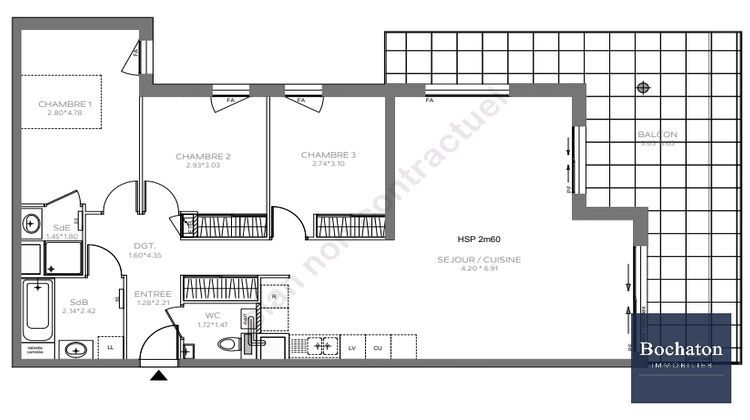 Ma-Cabane - Vente Appartement EVIAN-LES-BAINS, 96 m²