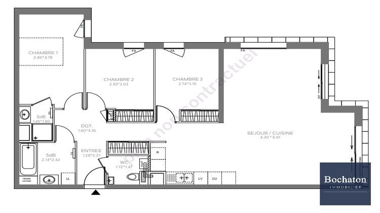 Ma-Cabane - Vente Appartement EVIAN-LES-BAINS, 96 m²