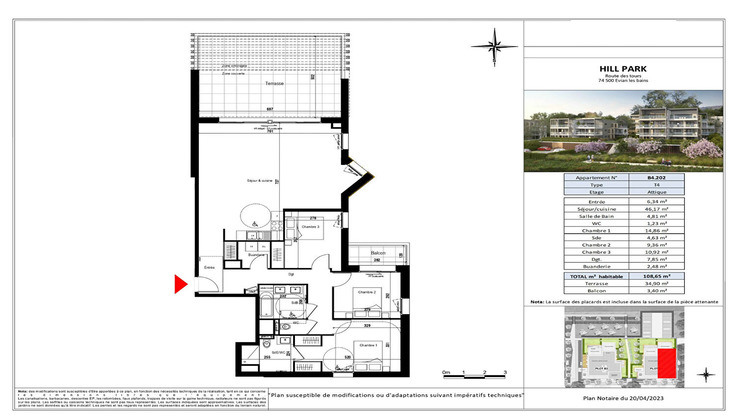 Ma-Cabane - Vente Appartement EVIAN-LES-BAINS, 108 m²