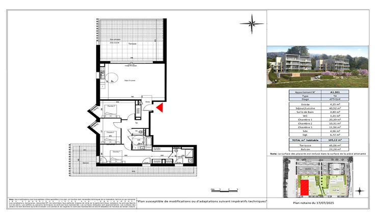Ma-Cabane - Vente Appartement EVIAN-LES-BAINS, 105 m²
