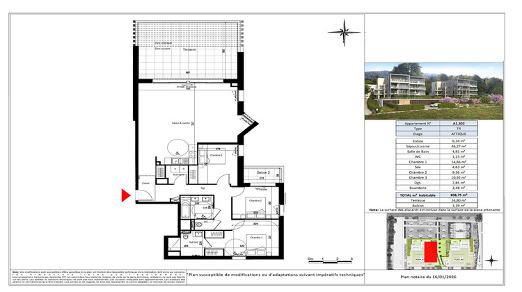 Ma-Cabane - Vente Appartement EVIAN-LES-BAINS, 108 m²