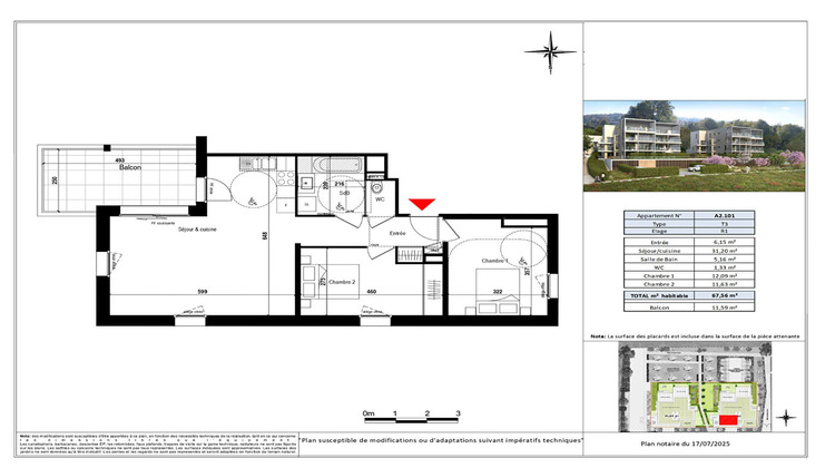 Ma-Cabane - Vente Appartement EVIAN-LES-BAINS, 67 m²