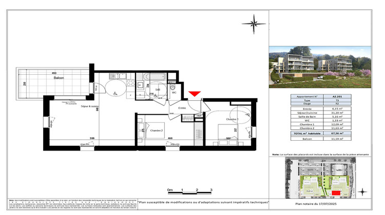 Ma-Cabane - Vente Appartement EVIAN-LES-BAINS, 67 m²
