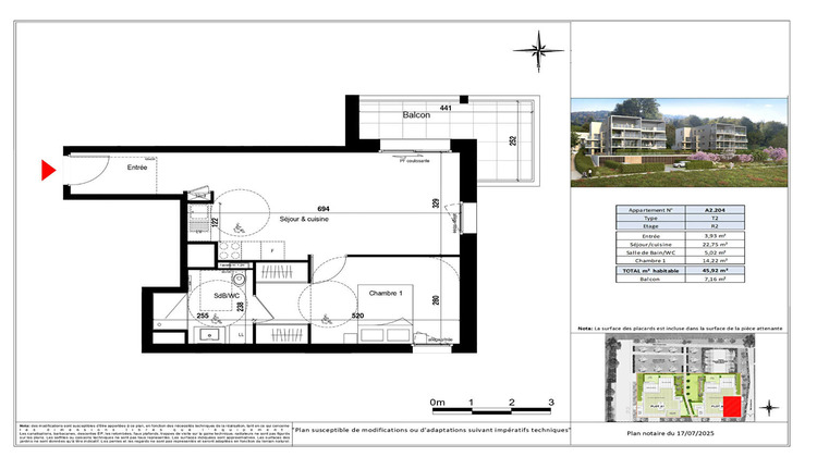 Ma-Cabane - Vente Appartement EVIAN-LES-BAINS, 45 m²