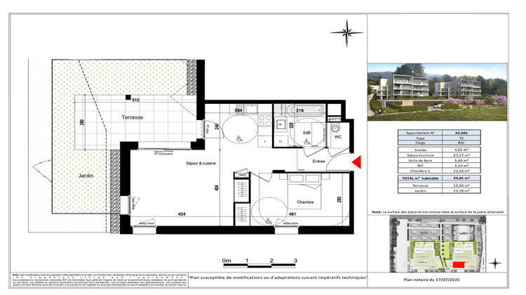 Ma-Cabane - Vente Appartement EVIAN-LES-BAINS, 49 m²