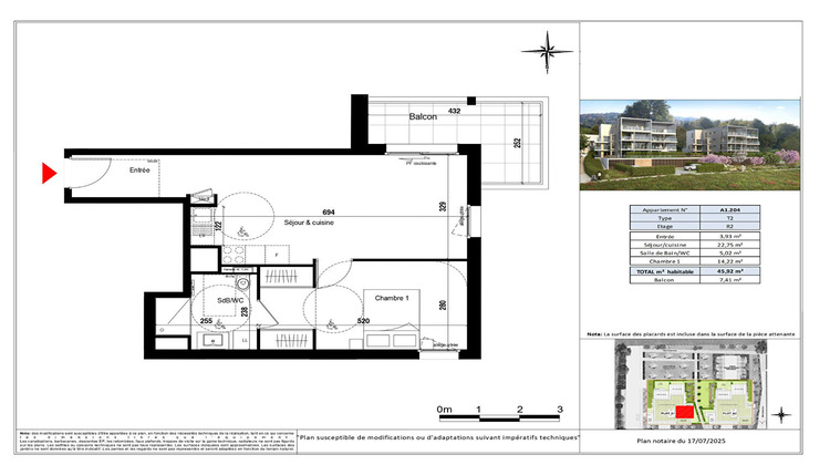 Ma-Cabane - Vente Appartement EVIAN-LES-BAINS, 45 m²