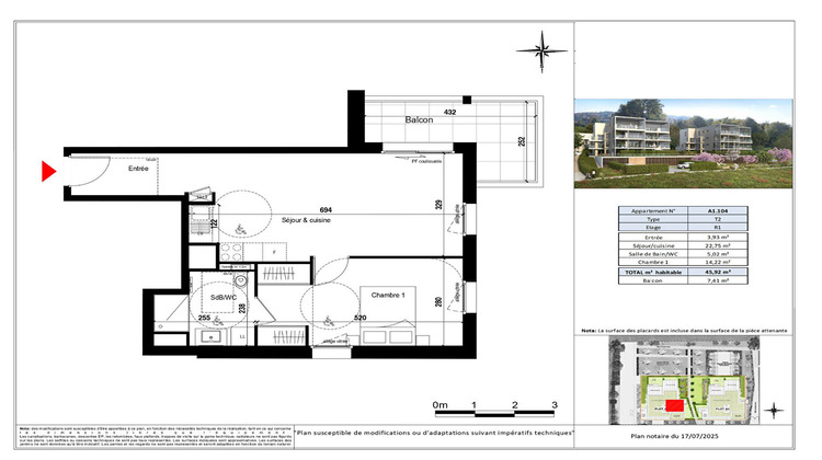 Ma-Cabane - Vente Appartement EVIAN-LES-BAINS, 45 m²