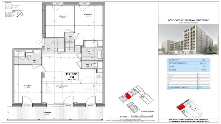 Ma-Cabane - Vente Appartement Ferney-Voltaire, 78 m²