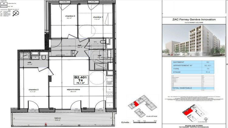 Ma-Cabane - Vente Appartement FERNEY-VOLTAIRE, 79 m²