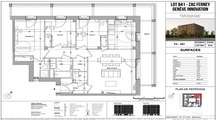 Ma-Cabane - Vente Appartement Ferney-Voltaire, 86 m²